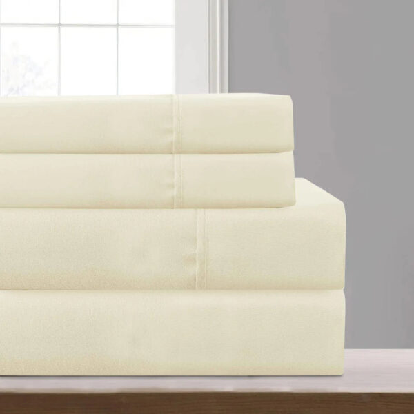 Cream color  microfiber sheet set