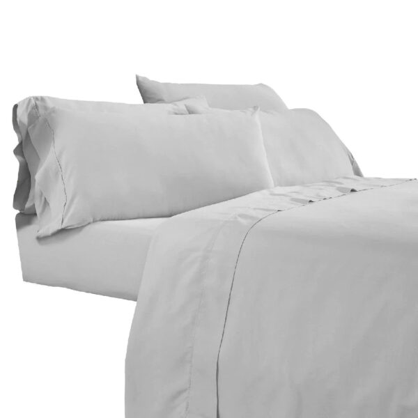 Gray microfiber sheet set