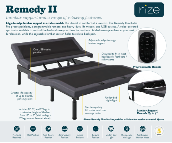 Remedy iii Adjustable Base