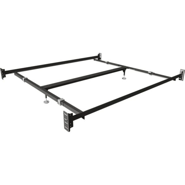 queen to king Bed Rails with 2 Adjustable Glides